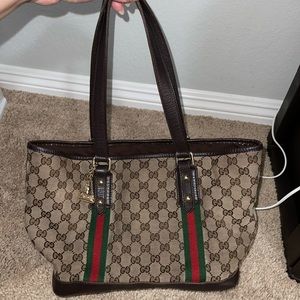 Authentic Gucci Sherry Shoulder Tote Bag/ ALTERED by Miracle Shoe Repair, CA.